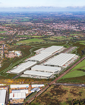 CGI aerial view of Radlett
