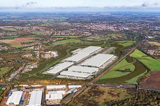 CGI aerial view of Radlett