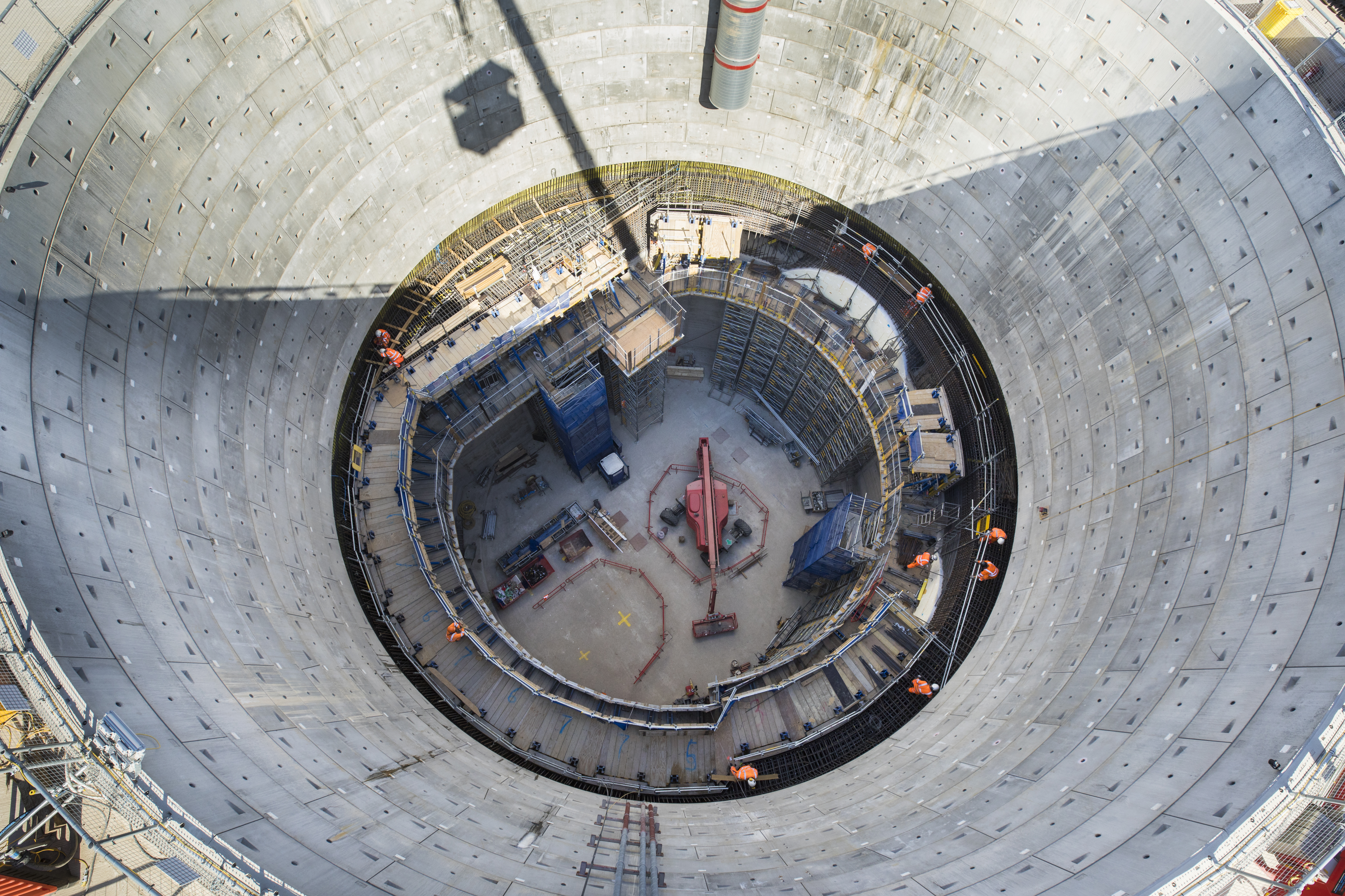Ariel view of a shaft