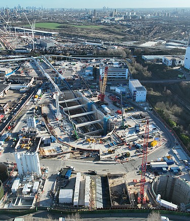 Aerial image of the Victoria Road Crossover Box